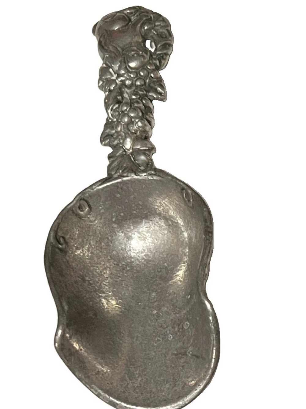 Vintage Arthur Court Cast Aluminum Ice Scoop; 1997; Grape Motif - Picture 3 of 5